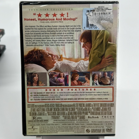 New! Factory Sealed. Away We Go. Comedy 2009 - Picture 3 of 3